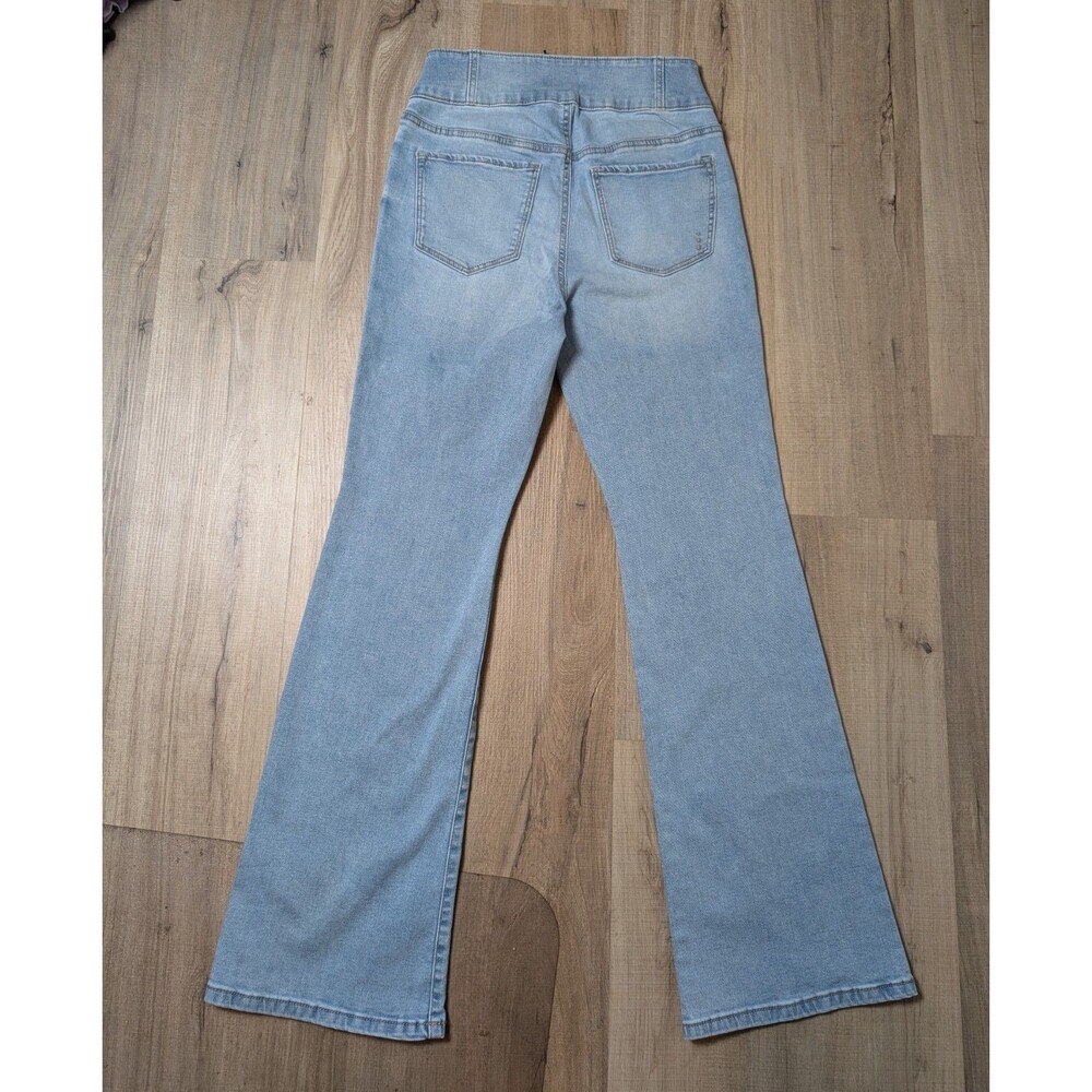 NWOT Rachel Roy Size 29 Flared Jeans 3 Buttons High Waisted Stretch Retro Y2K - Picture 2 of 8